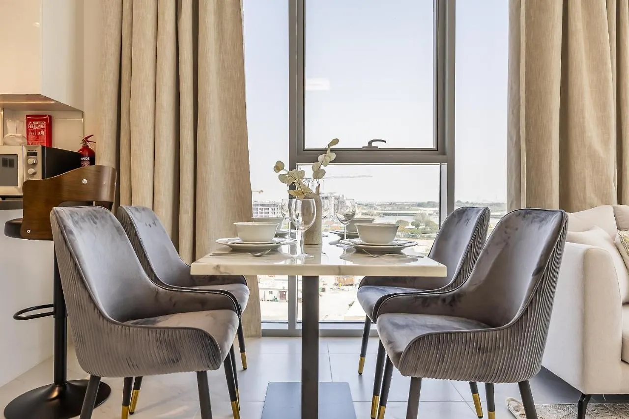 Fully Furnished I Lagoons View I District One Dubai Daire